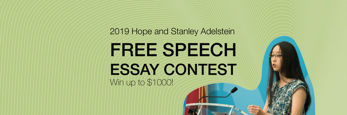 DEADLINE EXTENDED: 2019 Free Speech Essay Contest 